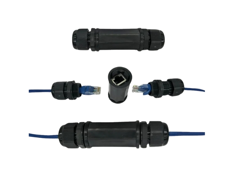 Inline RJ45 Waterproof Connector for Ethernet