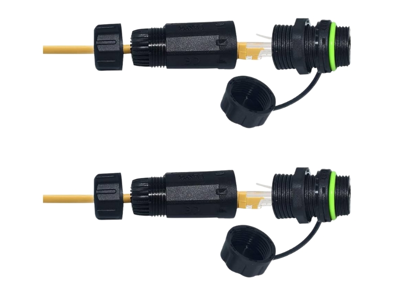 IP68 RJ45 Waterproof Socket for RV Camping