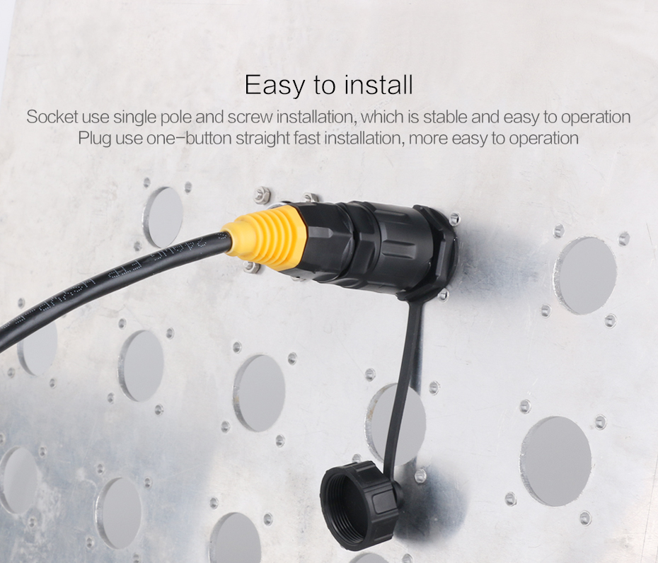 8-Pin 8-Core Ethercon Network Cable Durable Cat5 BNC Panel Mount PCB Shielded Copper RJ45 Plastic Connector