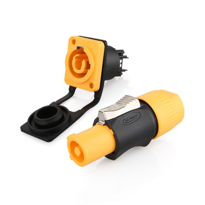 Cnlinko RJ45 IP67 Waterproof 3Pin Male Female XLR Aviation Power Connector YF24 for Display Audio